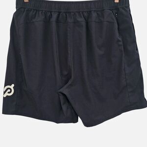 Peloton Mens 2XL Black Shorts with Liner Zipper Pouch Athletic Shorts